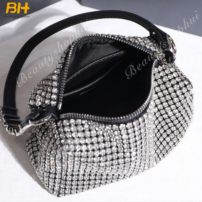 Túi Đeo Vai Vuông Nhỏ Xinh Đính Đá Lấp Lánh Thời Trang Mới 2022 Cho Nữ