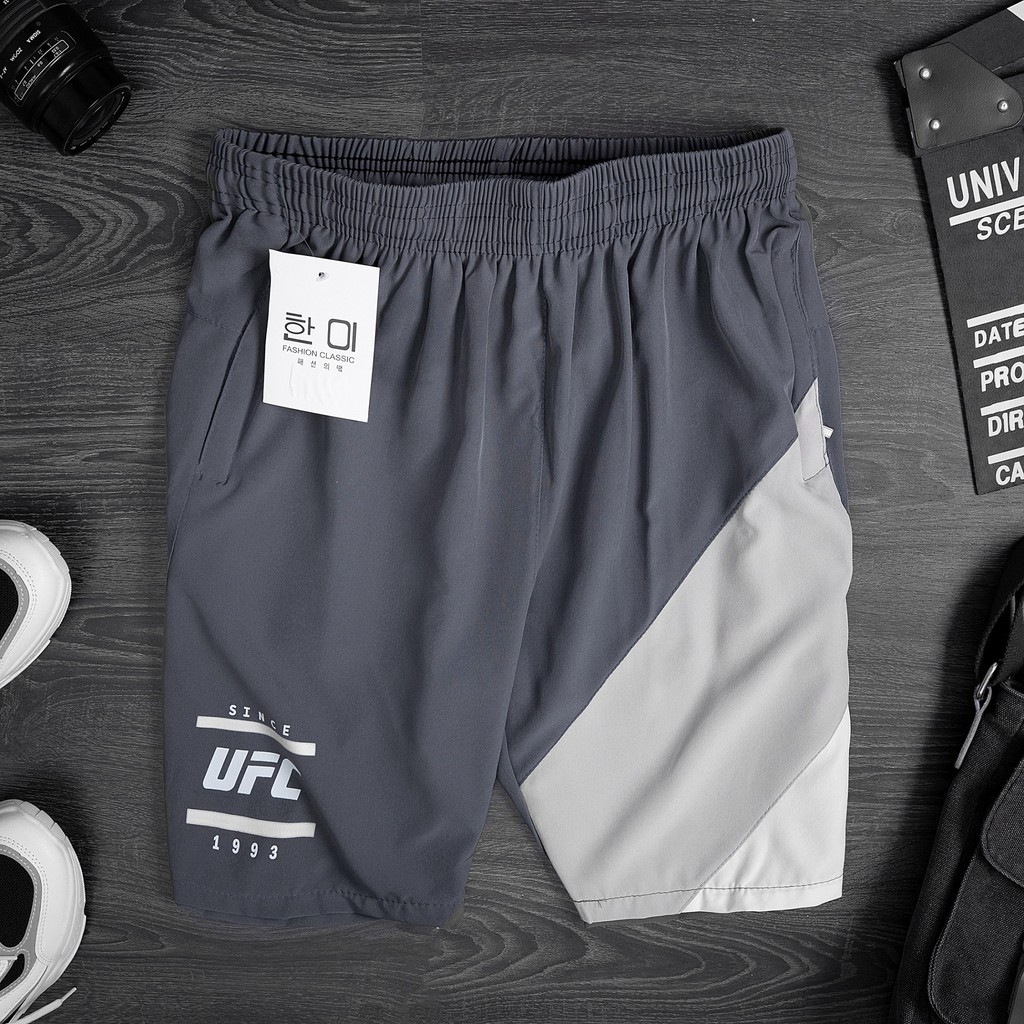 Quần đùi nam TURATY UFC mẫu quần short ngắn vải gió cao cấp mặc ở nhà chơi thể thao chạy bộ tập GYM rất đẹp