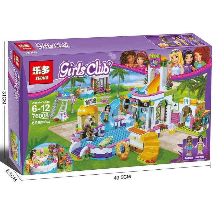 Bộ Lego Xếp Hình Friends Biệt Thự, Khu vui Chơi Của Andrea & Martina 76008 (696 Mảnh Ghép). LeGo Xếp Hình Cho Bé ơi