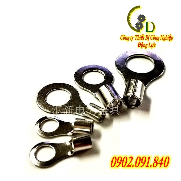 Đầu cos dây điện tròn trần RNB 5.5, cốt bấm dây điện 4mm 6mm, cosse  đồng nối điện