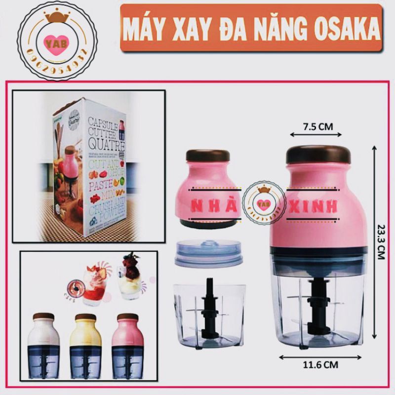 MÁY XAY THỊT ĐA NĂNG Cối INOX 304, 2L, 4 Lưỡi Kép - (giá sỉ)