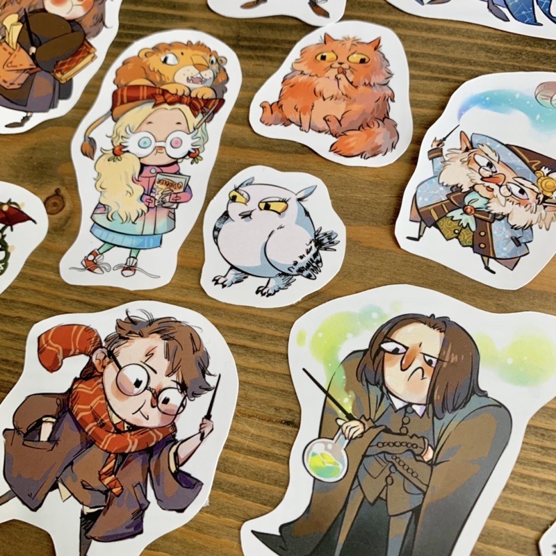 Bộ sticker decal dán Harry Potter