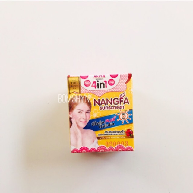Kem chống nắng dưỡng da che khuyết điểm Nangfa thái lan