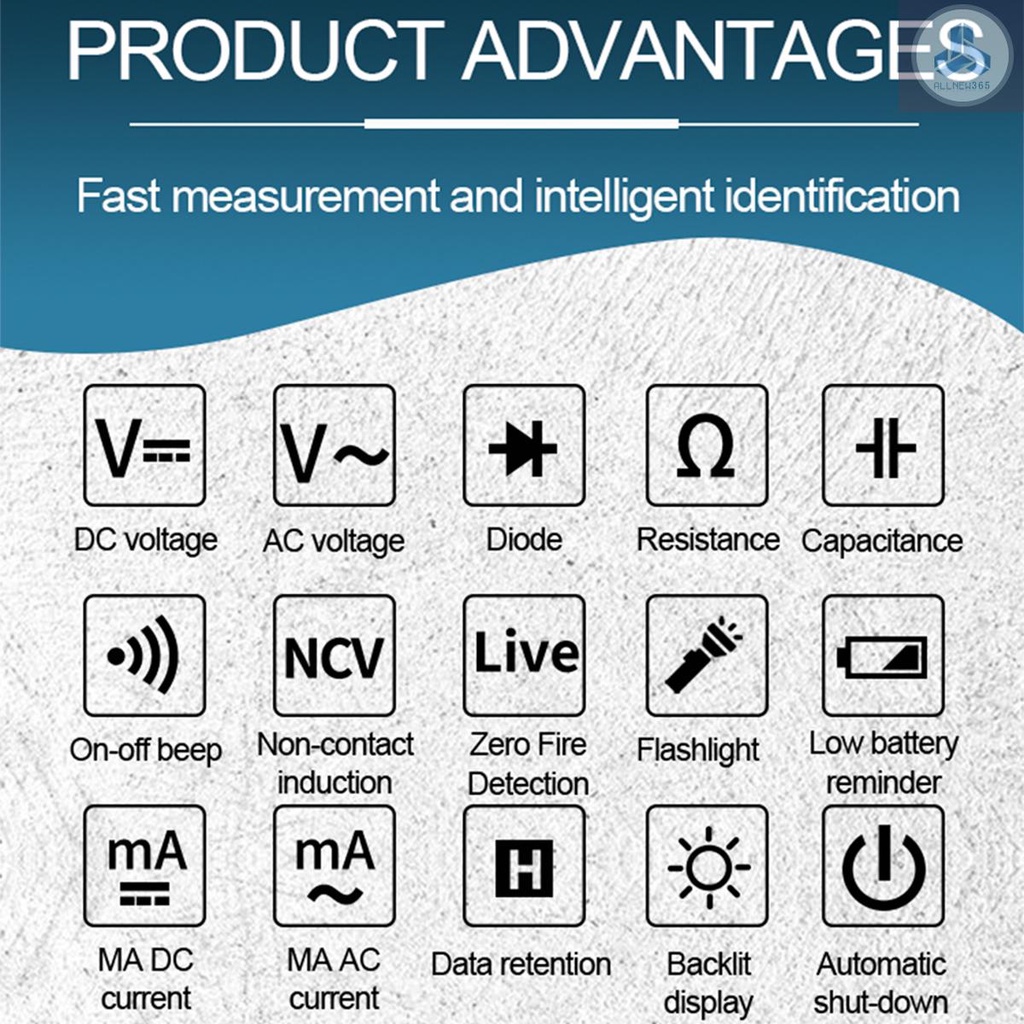 Bút Thử Điện ANENG A3002 4000 Đơn Vị AC/DC Đa Năng Có Đèn Nền