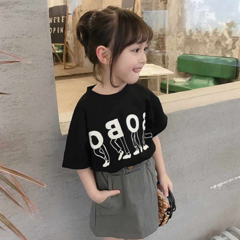 Áo Thun Cộc Tay In Chữ Cho Bé