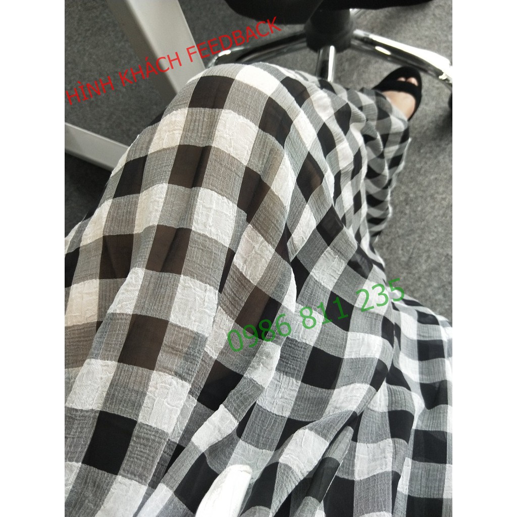 -CHÂN VÁY DÀI MAXI CARO HÀN QUỐC SIÊU XINH-CÓ FEEDBACK KHÁCH | BigBuy360 - bigbuy360.vn