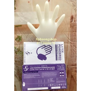 Găng tay Y tế có bột 100 cái/ hộp POWDERED LATEX VGLOVE