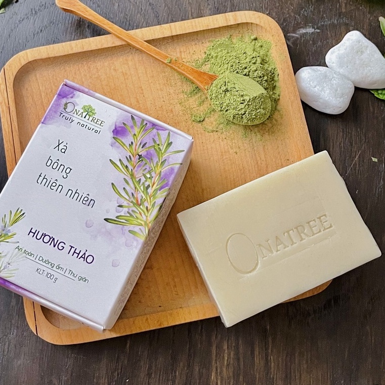 [ Xà Bông Hữu Cơ ONATREE] Xà Bông Thiên Nhiên Hương Thảo Dưỡng Ẩm Làm Sạch Thư Giãn Da