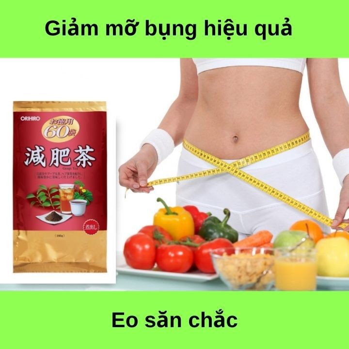 Trà thảo dược giảm mỡ bụng Genpi Tea Orihiro gói 60 túi lọc nội địa Nhật Bản