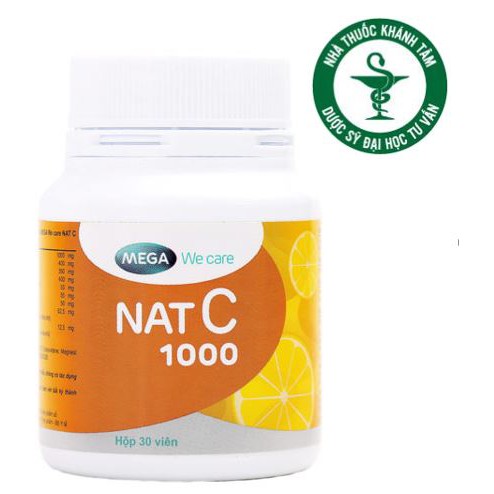 NAT C - Viên uống bổ sung Vitamin C 1000mg