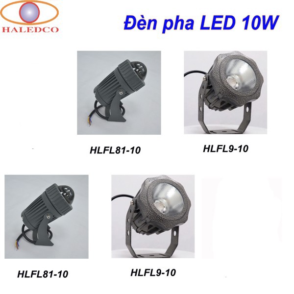 Đèn pha LED 10W HALEDCO chiếu rọi, chiểu điểm TỐT nhất