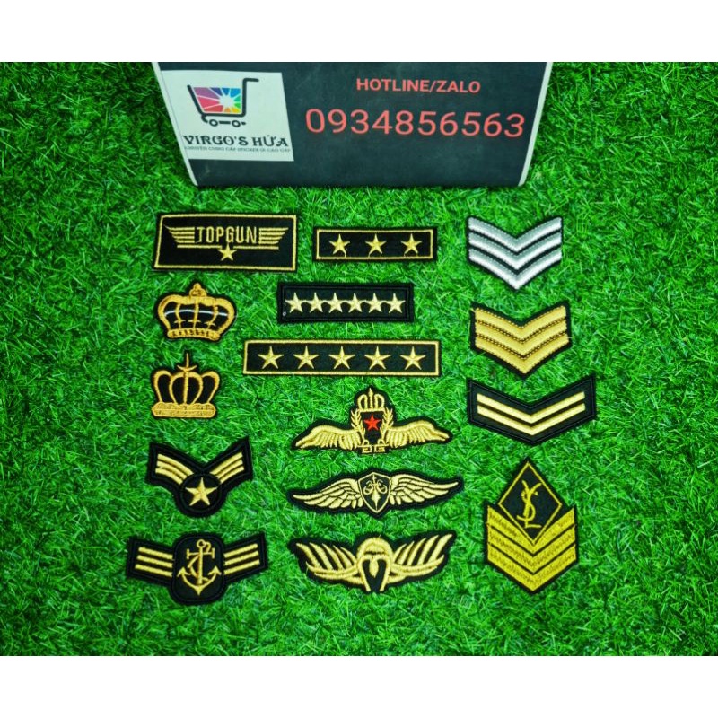 Sticker/Patch/Logo Thêu Ủi Hình Huy Hiệu Các Loại NS8776E2U