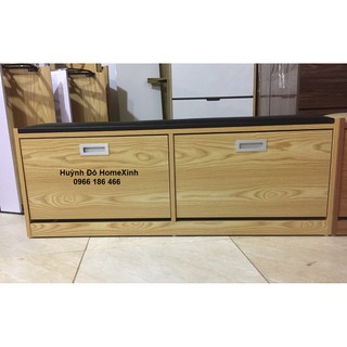 <FREESHIP>Tủ giày kết hợp ghế đeo giày loại dài