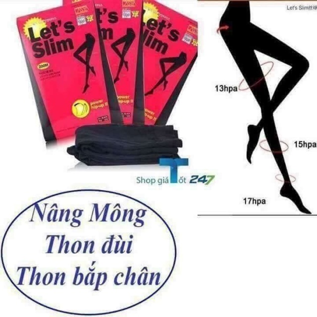 Quần tất thon chân Letslim