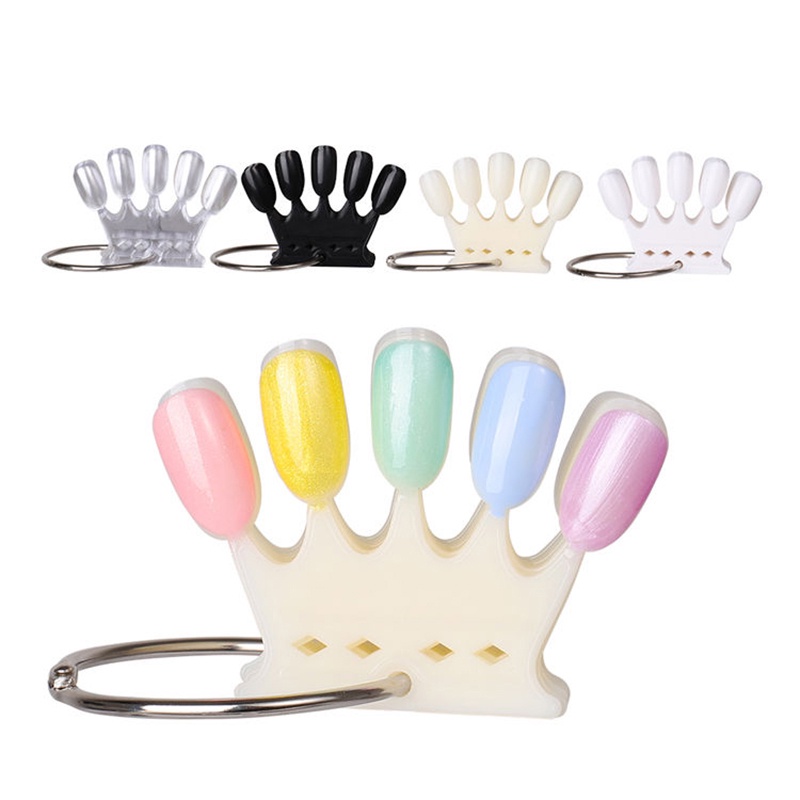 Móng mẫu tập vẽ nail, móng tập sơn hình vương miện nail Jeliva Chính Hãng