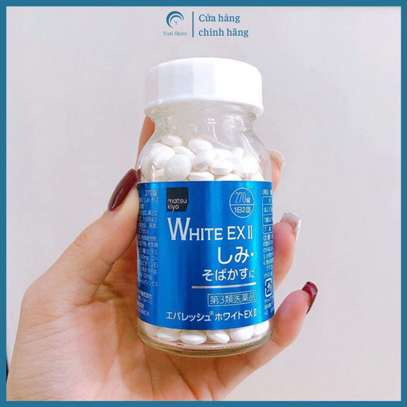 Viên uống trắng da Skin White EX II 270 viên Nhật Bản