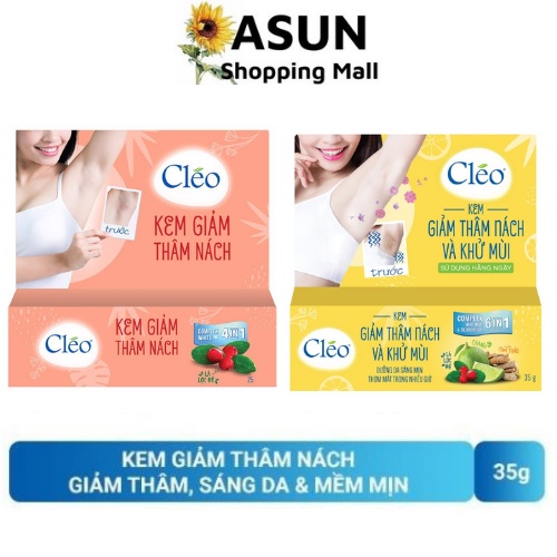 [Che Tên] Kem Giảm Thâm Nách Và Khử Mùi Cléo Giúp Sáng Da, Mềm Mịn, Thơm Mát 35g