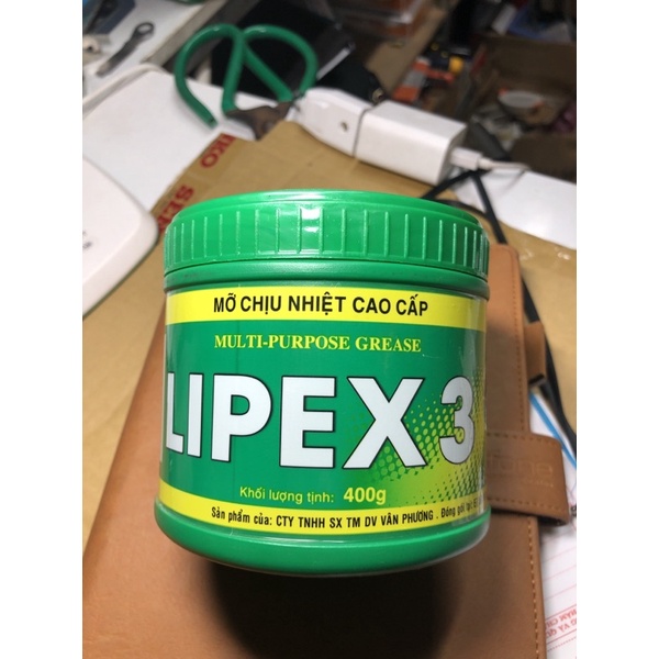 Mỡ bò chịu nhiệt cao cấp LIPEX3 400g