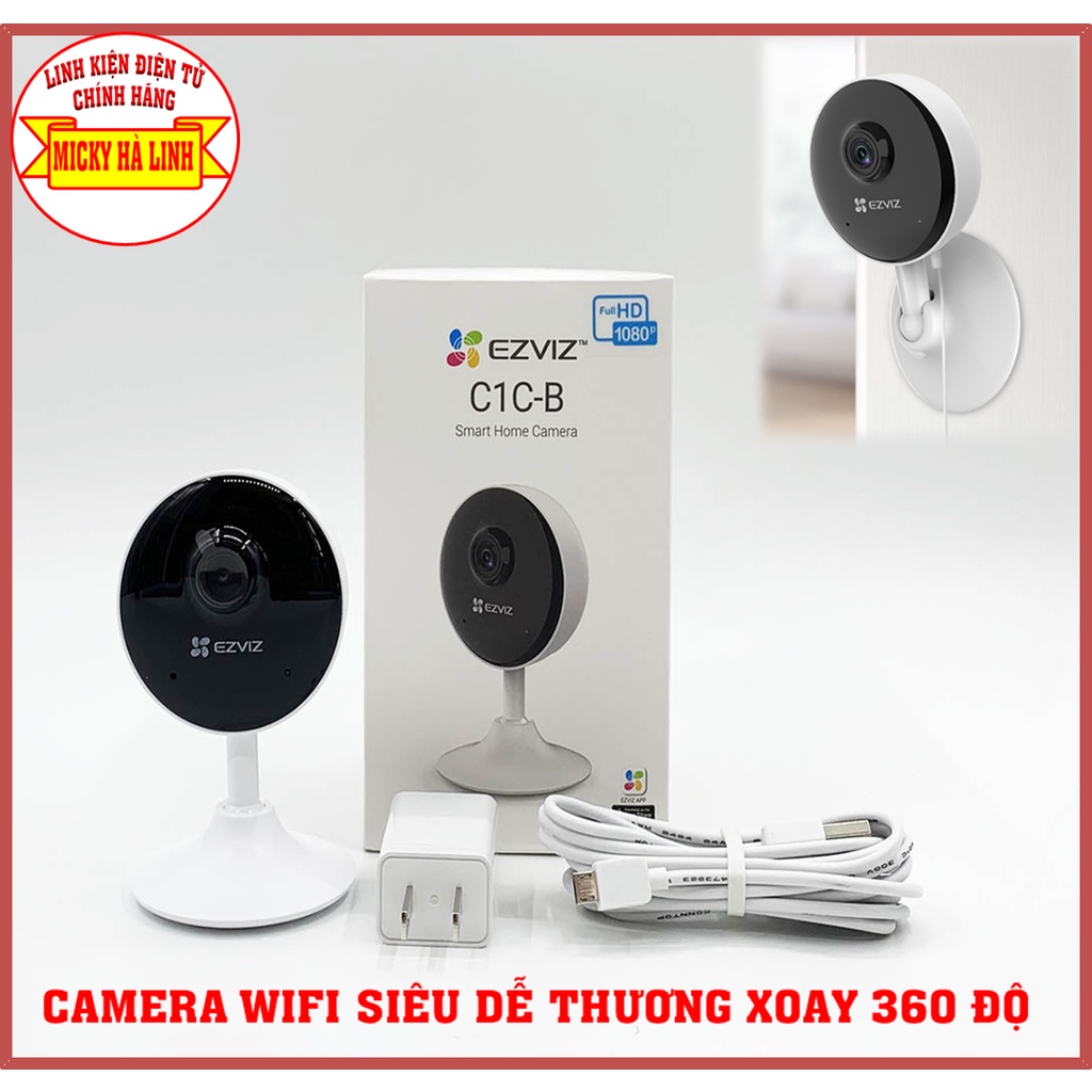 Camera Ezviz C1C-B 1080p - EZVIZ C1C-B 1080P – Camera Wifi trong nhà thông minh