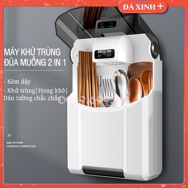 Hộp Đựng Đũa Thìa Và Sấy - Khử Khuẩn Bằng Tia UV Cao Cấp