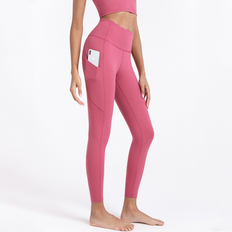 Quần Legging Thể Thao Lưng Cao Có Túi Thời Trang Nhiều Màu Sắc Cho Nữ