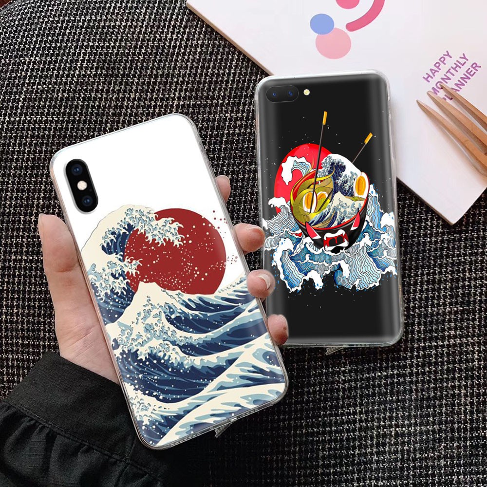 Ốp Lưng Họa Tiết Sóng Biển Độc Đáo Cho Iphone 8 7 6s 6 Plus 5 5s Se 5c 4 4s Va62