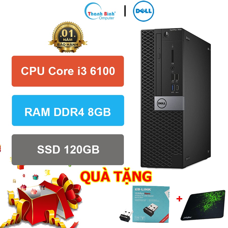 Máy Tính Đồng Bộ Dell 💟ThanhBinhPC💟 Dell Optiplex 3050 SFF  - Bảo Hành 12 Tháng.