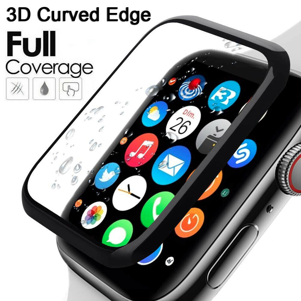 Kính cường lực 3D bảo vệ màn hình đồng hồ Apple Watch 38/42mm Series 2 3 40/44mm Series 6 SE 5 4