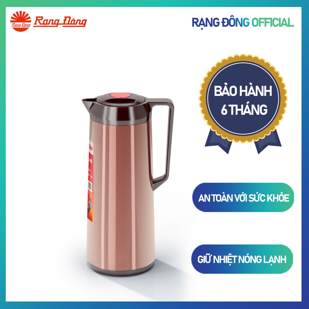 Phích Café chính hãng 1 Lít Vỏ Inox RẠNG ĐÔNG Model: RD 1040 ST3.E