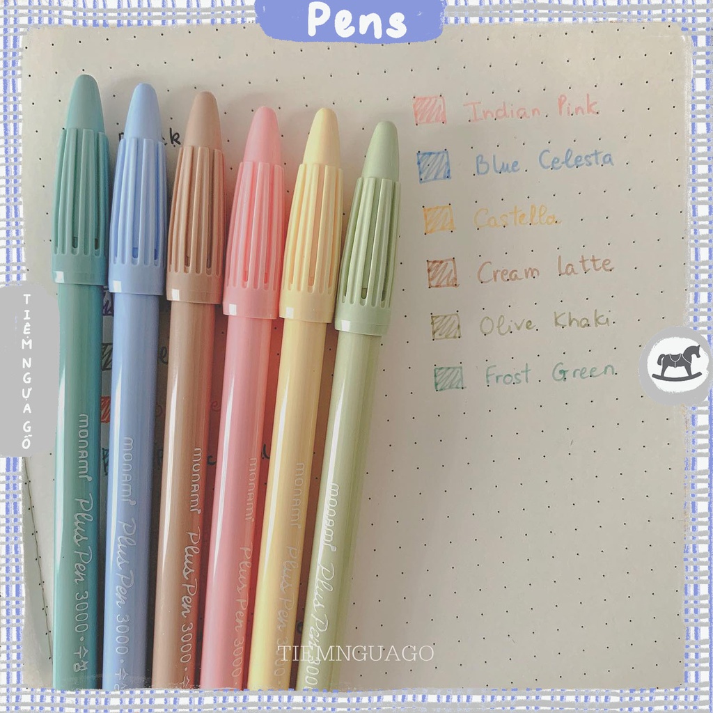 Monami Plus Pen Dùng Để Take Note, Planner, Buller Jounal - Tiệm Ngựa Gỗ