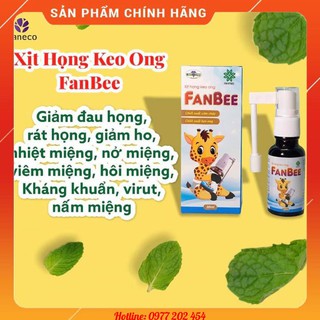 Xịt Họng keo ong Fanbee 20ml