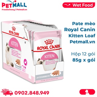 Pate mèo Royal Canin Kitten Loaf 85g - Hộp 12 gói Petmall