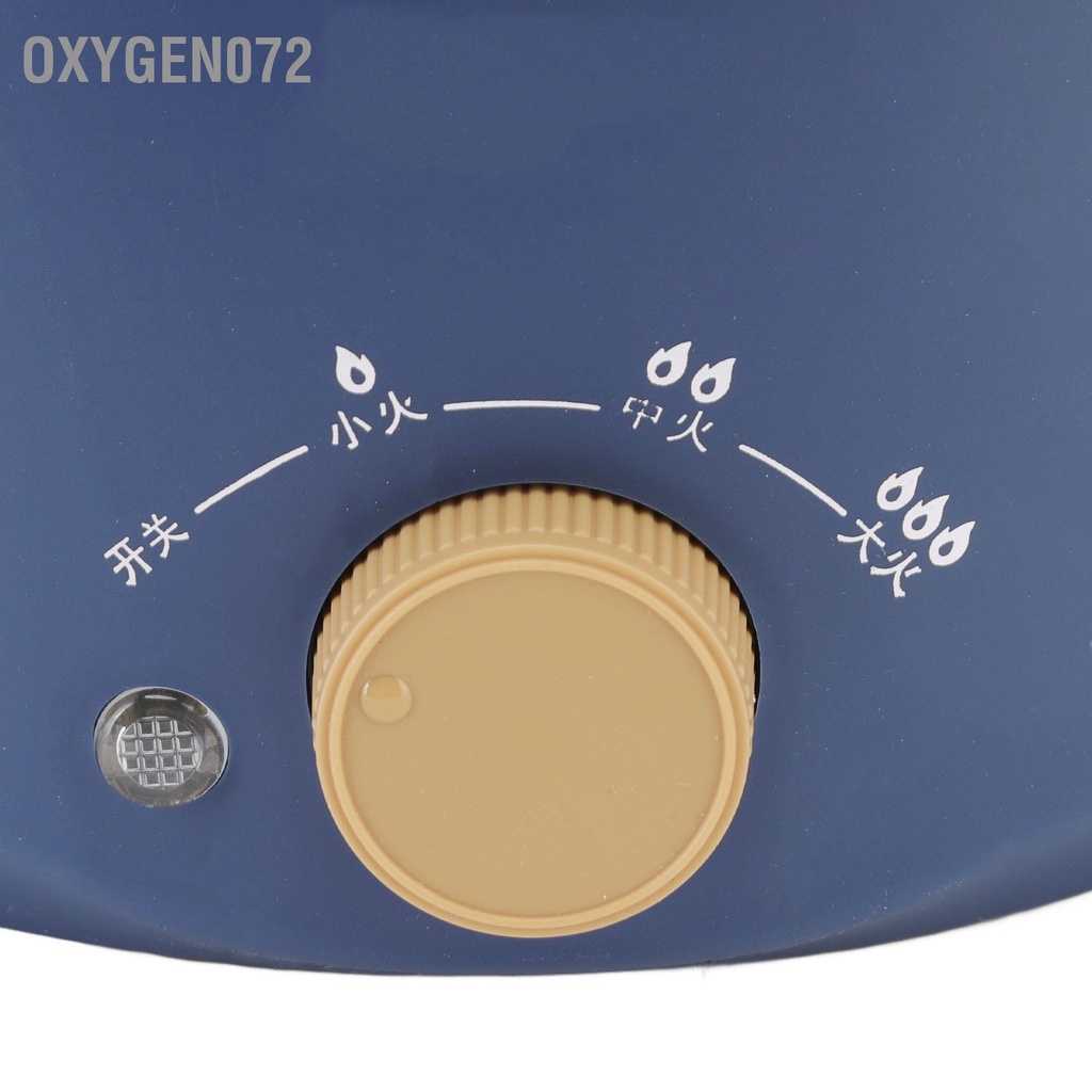 Oxygen072 Bếp điện 800W 2.5L 3 điều khiển tốc độ Nồi đa chức năng một lớp