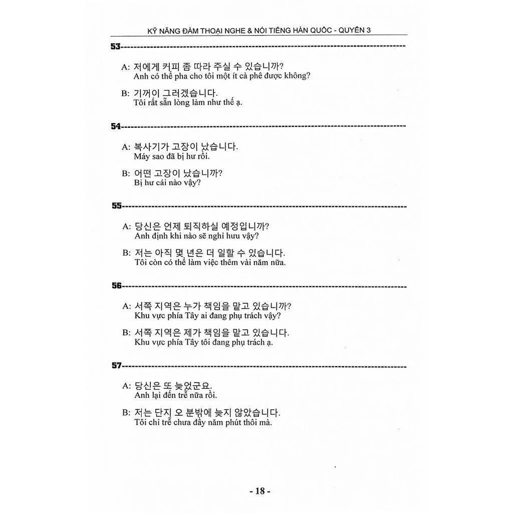 Sách Kỹ Năng Đàm Thoại Nghe & Nói Tiếng Hàn  - Kèm CD