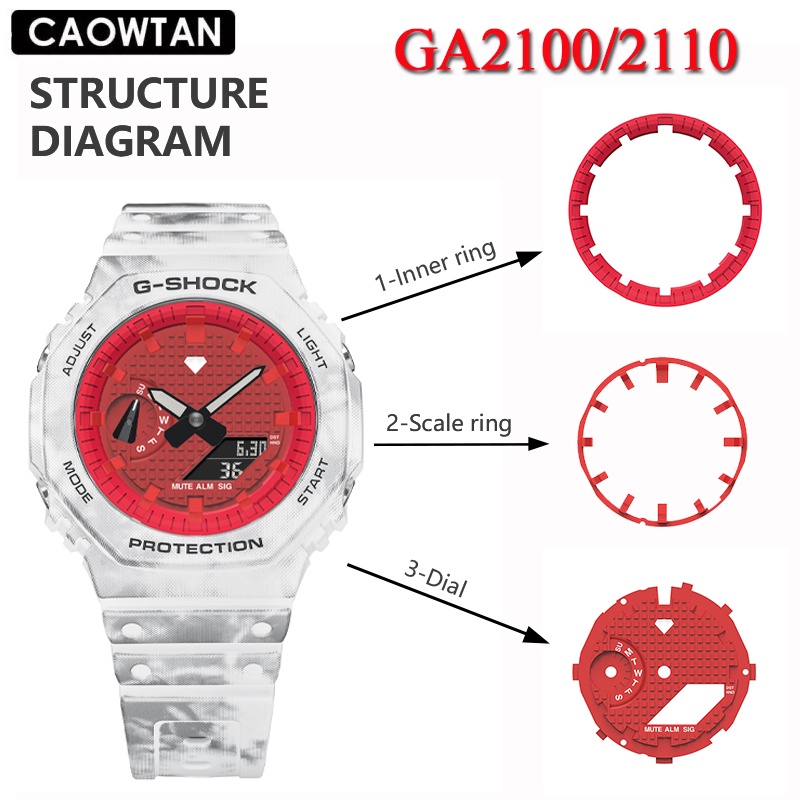 Mới Vòng Cân Bằng Đồng Hồ Cho casio G shock GA2100 GA 2110