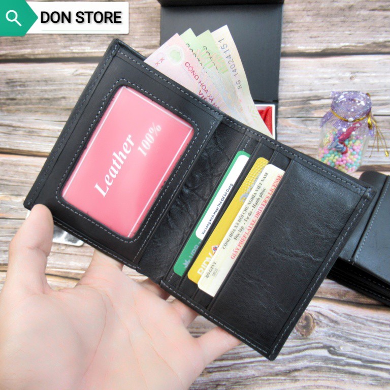 [RẺ,ĐẸP] Ví Nam Da Bò Thật 100%  Để Vừa Giấy Tờ Xe Loại Cũ ( BH 12 THÁNG)