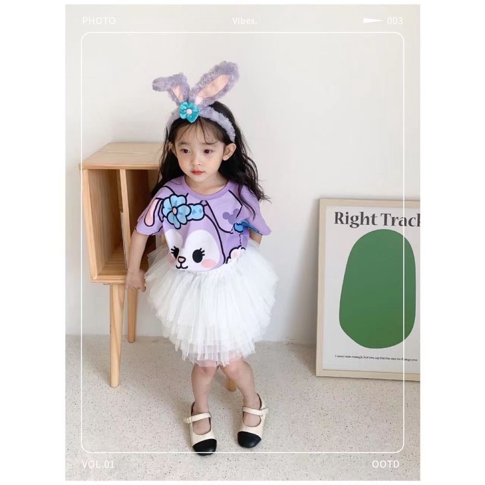 Áo Thun Cộc Tay In Hình Chuột Mickey Cho Bé Từ 1-10 Tuổi