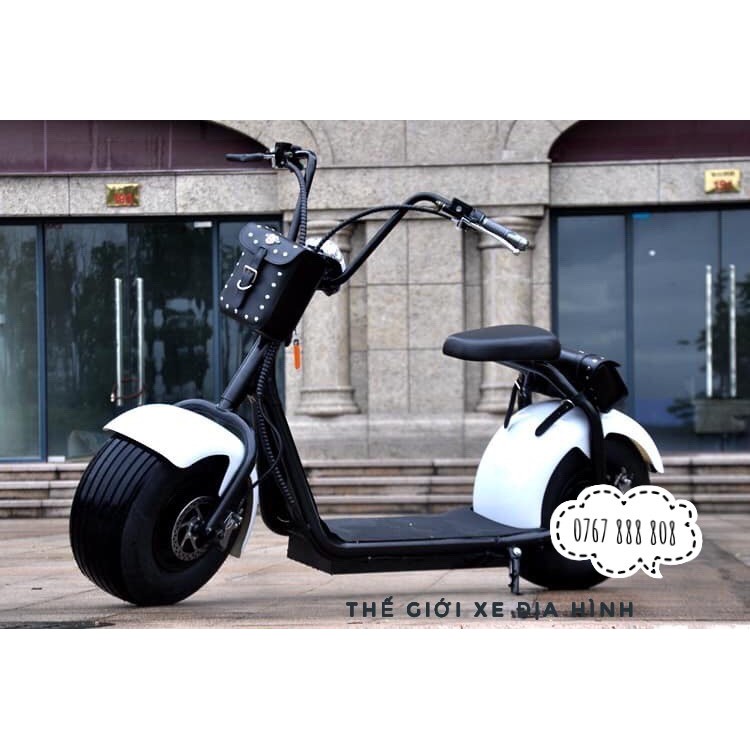 [Xe cực chơi đời mới] Xe điện Harley sành điệu - Bánh to như ô tô - Pin tháo rời