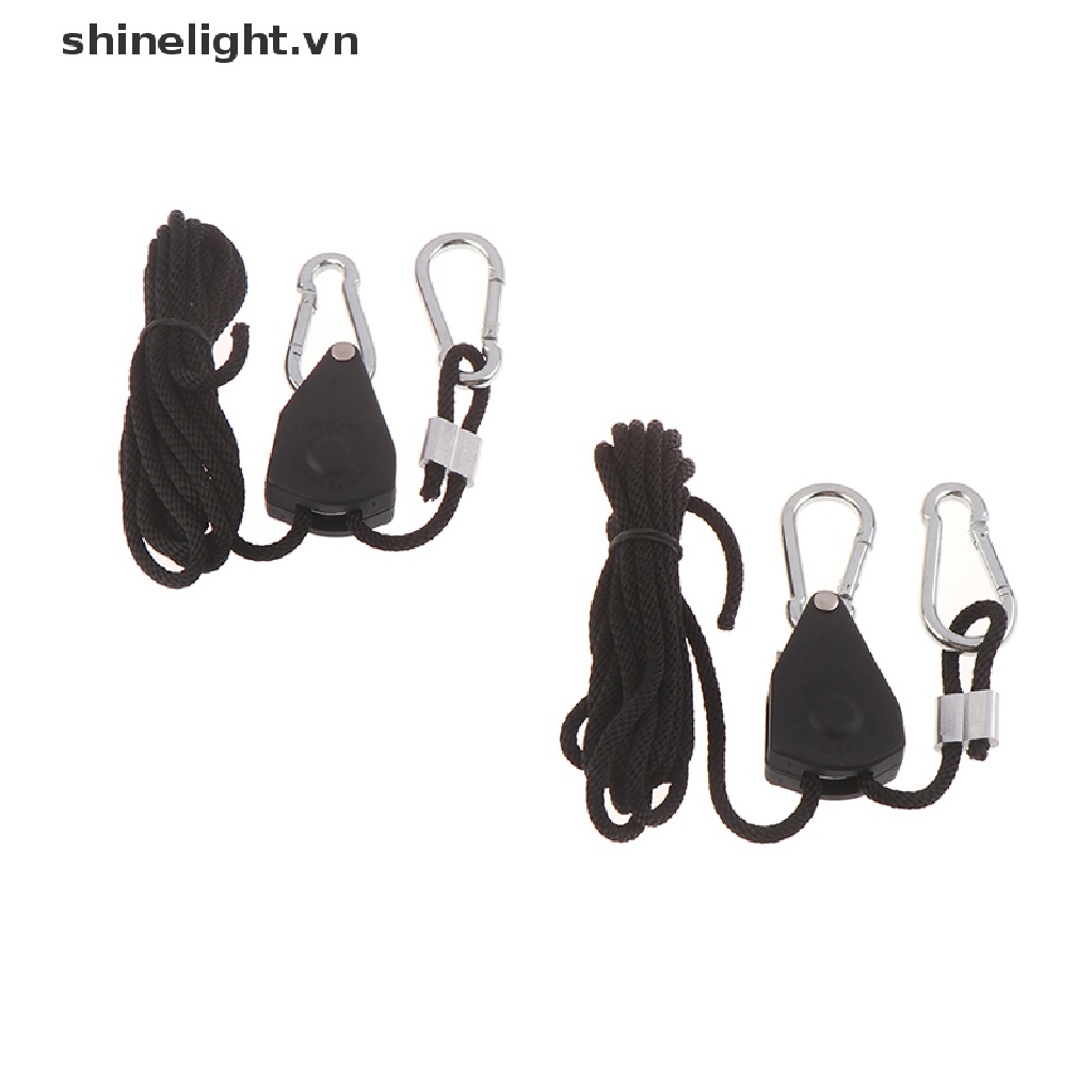 Set 2 Dây Thừng Treo Đèn Trồng Cây Có Thể Điều Chỉnh 1 / 8 &quot;