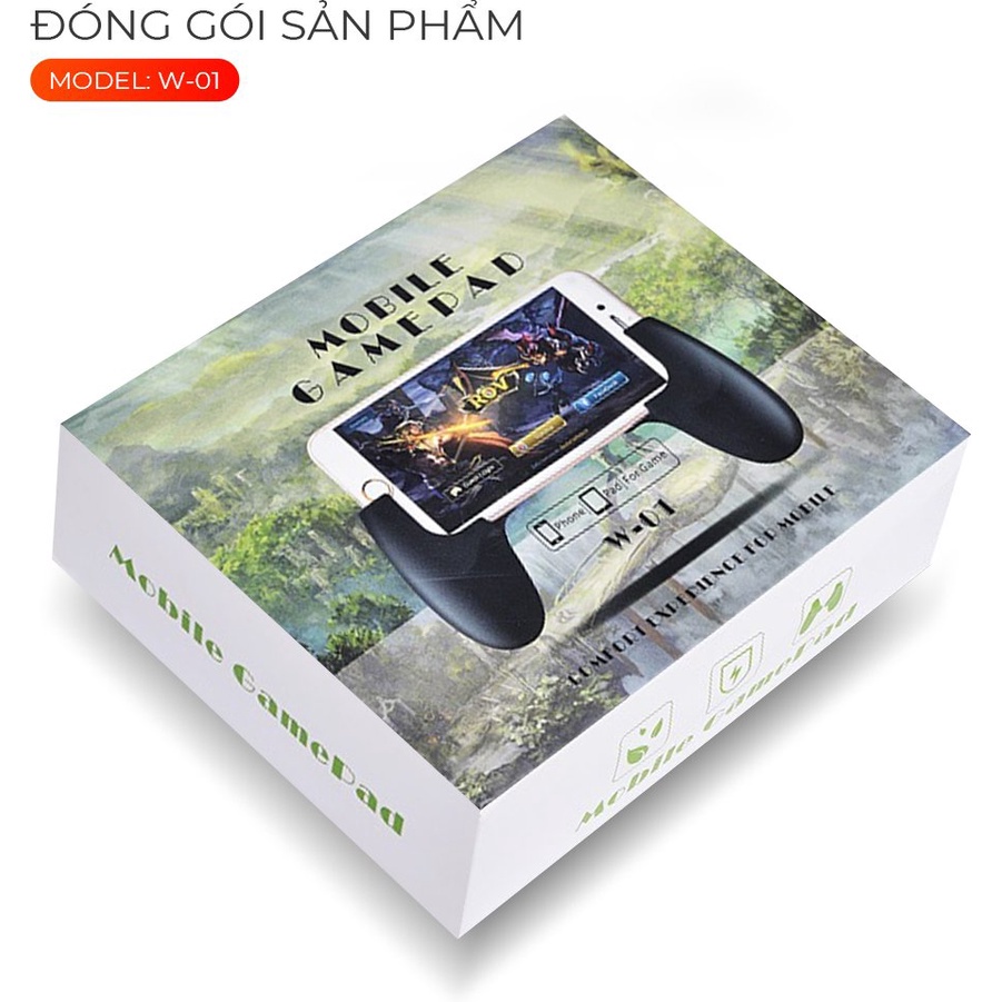 Tay cầm chơi game W-01 nhựa dẻo chính hãng phù hợp cho các dòng Samsung OPPO Vivo HUAWEI XIAOMi tay cầm điện thoại