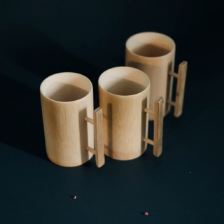 Ly tre có quai (cốc tre) handmade