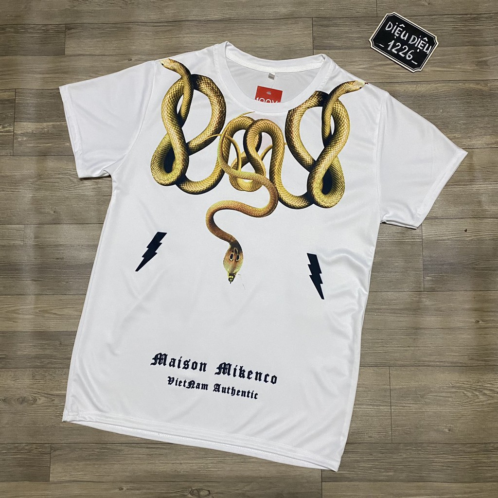 ÁO PHÔNG MIKENCO HÓT HÍT HỌA TIẾT RẮN ĐEN TRẮNG CHẤT VẢI THUN LẠNH IN HÌNH 3D CAO CẤP kèm ảnh thật | BigBuy360 - bigbuy360.vn