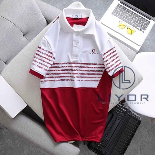 Áo thun polo nam áo phông nam có cổ thun cá sấu sọc in đơn giản cao cấp nhiều màu Liyorstore - ACB4060 | BigBuy360 - bigbuy360.vn