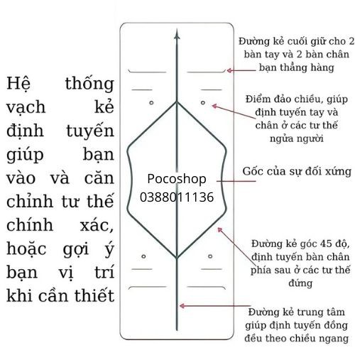 Thảm tập thể dục,gym,Yoga chống trơn trượt hiệu quả với chất liệu TPE không mùi, tặng kèm túi lưới đựng thảm thoáng khí