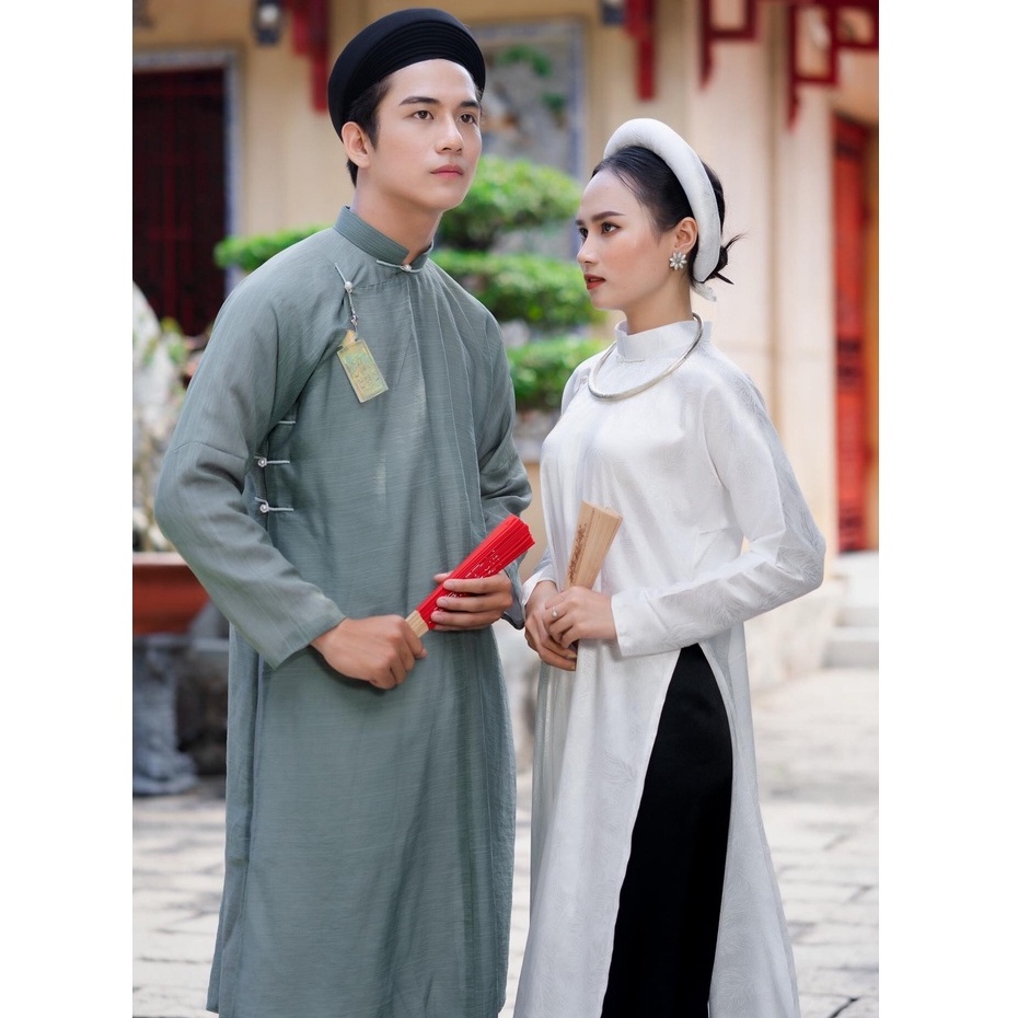 Áo tấc nam, áo ngũ thân tay chẽn vải xước mịn cao cấp- cổ phục Việt Nam