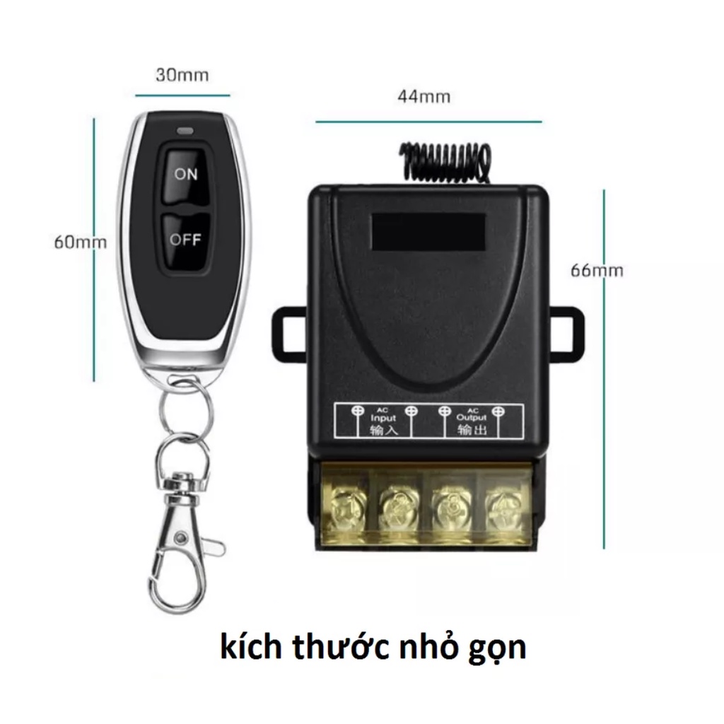 Freeship-Công tắc điều khiển từ xa cho máy bơm nước máy rửa xe 100m/3000w/220v