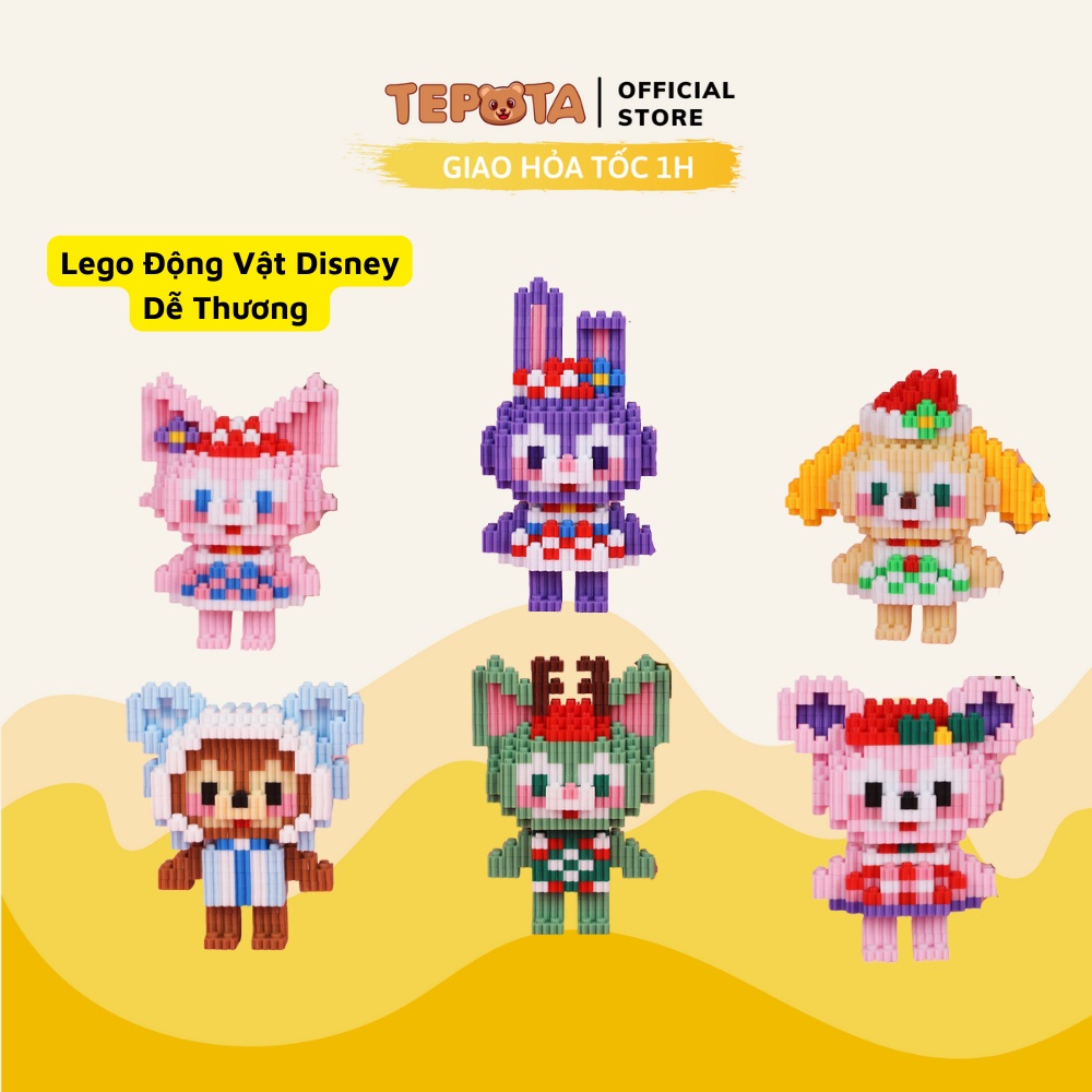 Mô Hình Đồ Chơi Lego 3D TEPOTA Đồ Chơi Lắp Ráp Xếp Hình Phong Cách Disney Sáng Tạo Nhân Vật Động Vật Đáng Yêu LG03