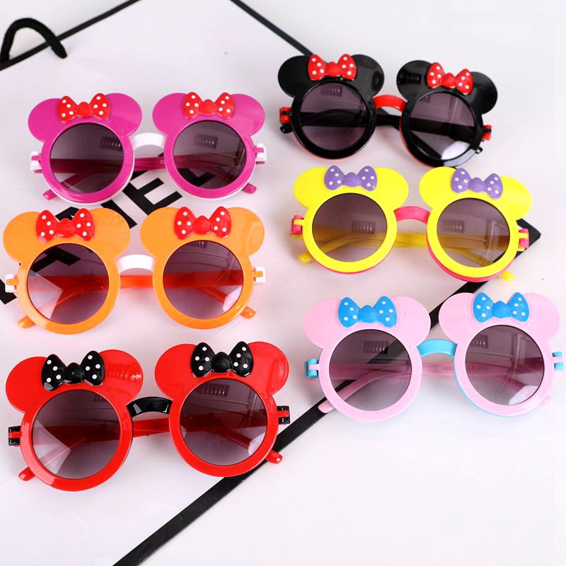 Kính Mát Gọng Silicon Chống Tia Uv Dễ Thương Cho Bé