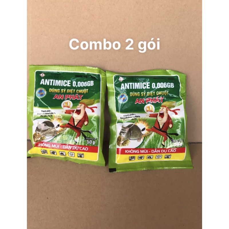 Bã thóc diệt chuột combo 2 gói