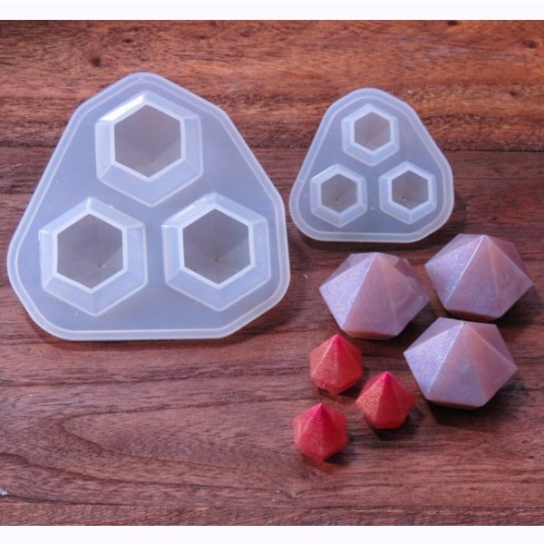 Khuôn Silicon Hình Kim Cương Làm Handmade